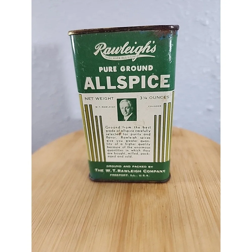 VINTAGE RAWLEIGHS ALLSPICE TIN RARE